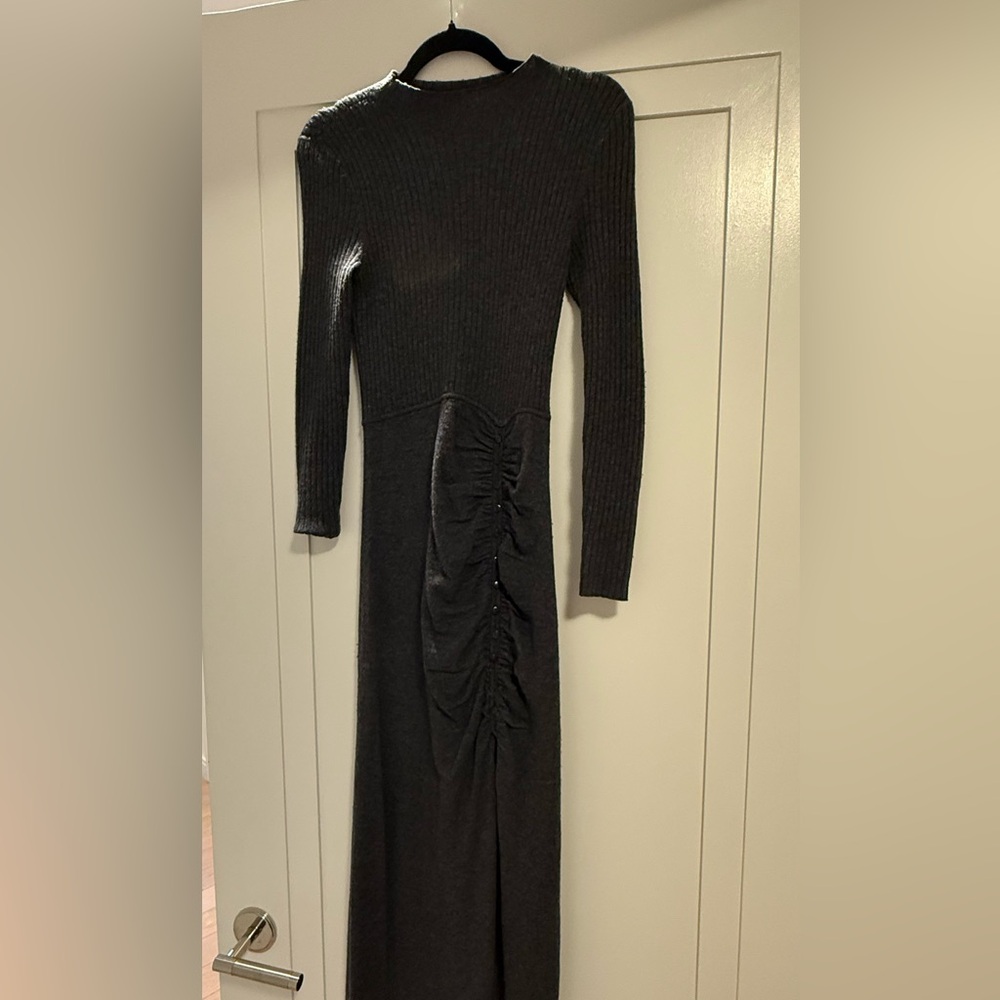 Sandro long grey with slit